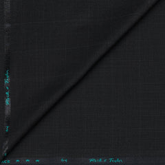 Trouser Fabri Reid & Taylor Polyester Viscose Broad Check Color Onyx Grey
