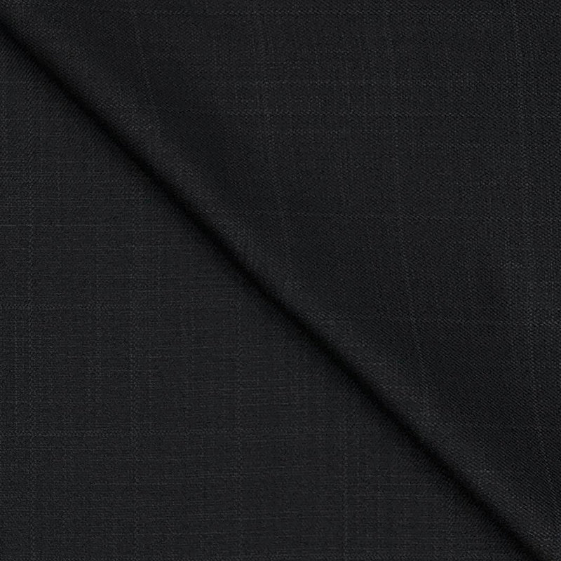 Trouser Fabri Reid & Taylor Polyester Viscose Broad Check Color Onyx Grey