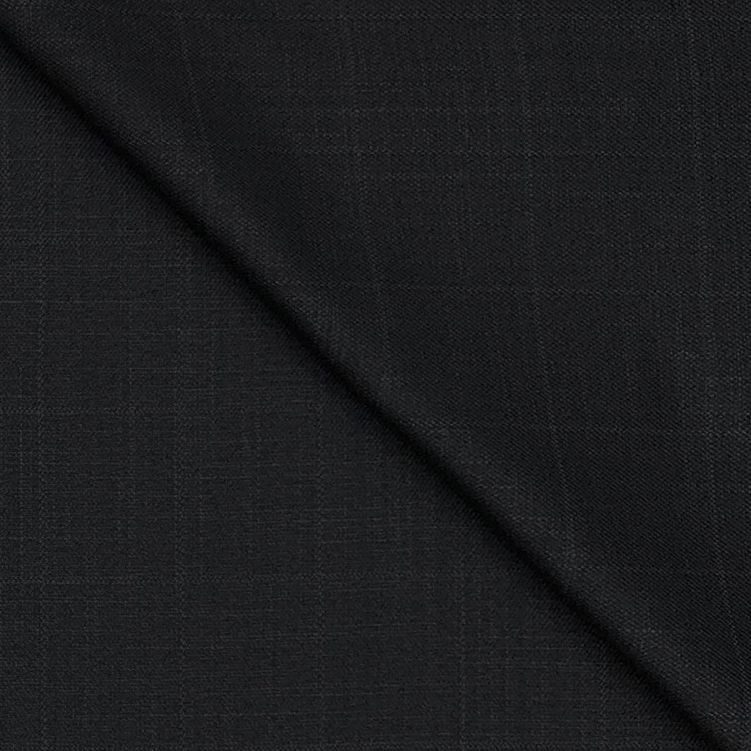 Trouser Fabri Reid & Taylor Polyester Viscose Broad Check Color Onyx Grey
