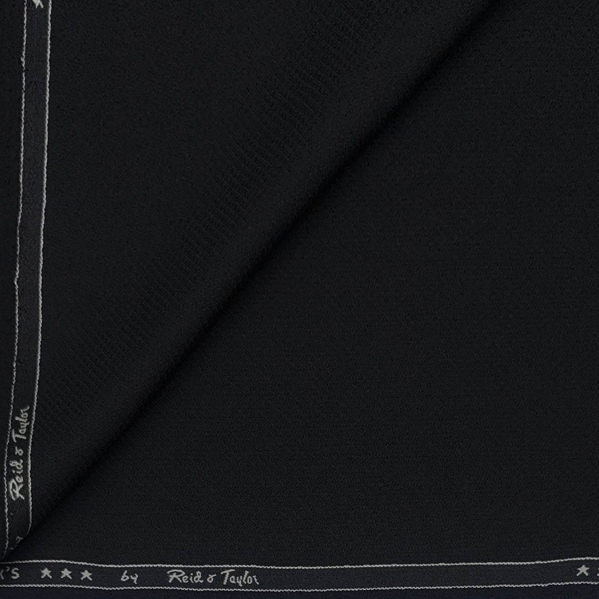 Trouser Fabri Reid & Taylor Polyester Viscose Dobby Color Black