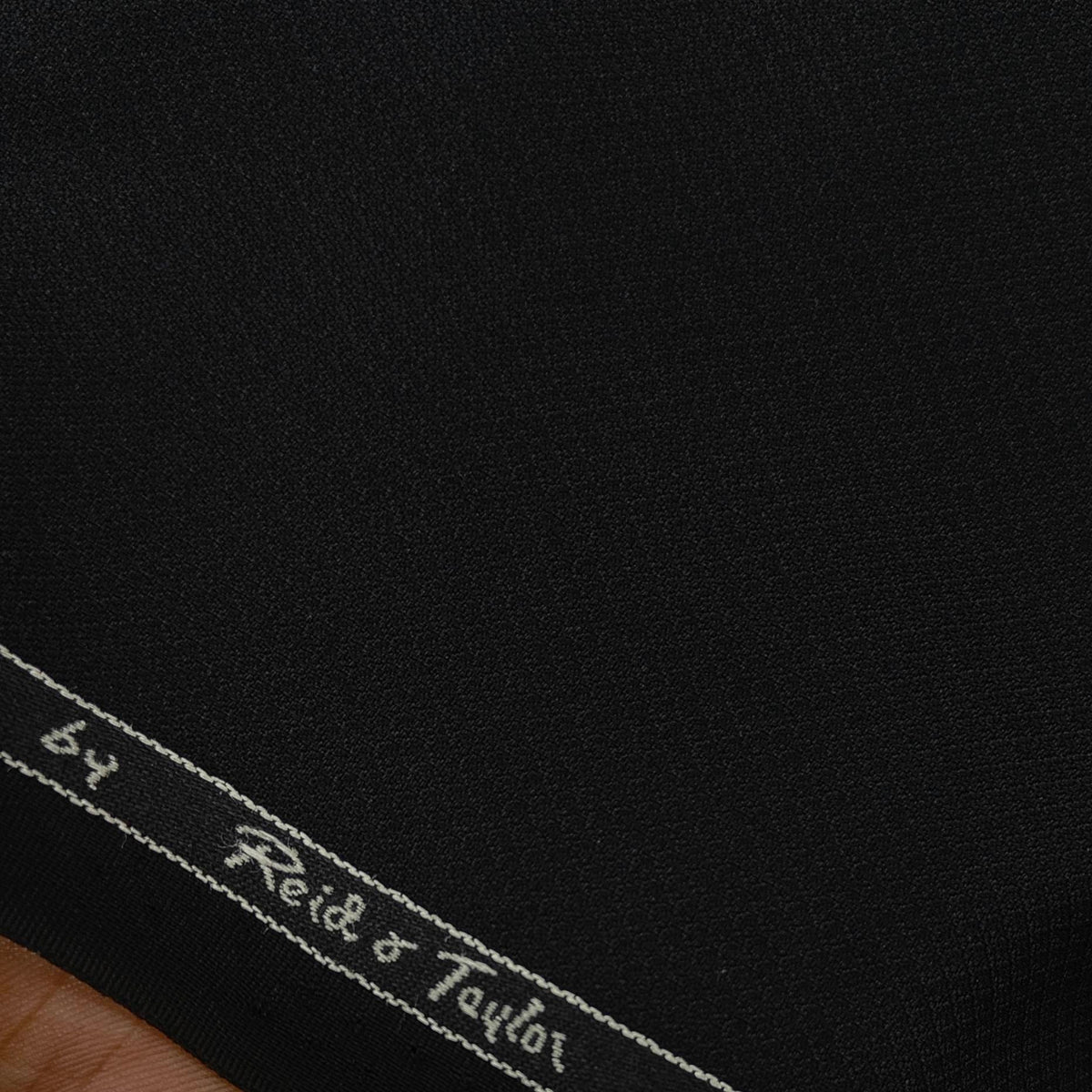 Trouser Fabri Reid & Taylor Polyester Viscose Dobby Color Black