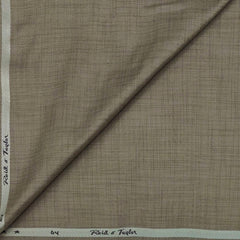 Trouser Fabri Reid & Taylor Polyester Viscose Slub Color Wheat Brown