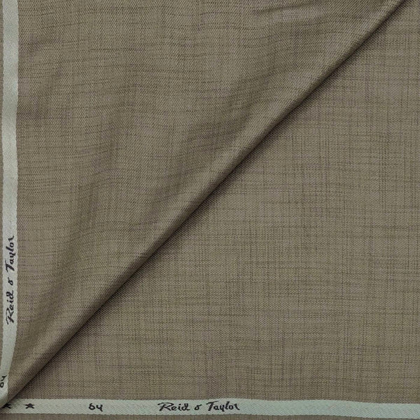 Trouser Fabri Reid & Taylor Polyester Viscose Slub Color Wheat Brown