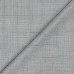 Trouser Fabri Reid & Taylor Polyester Viscose Broad Check Color Silver