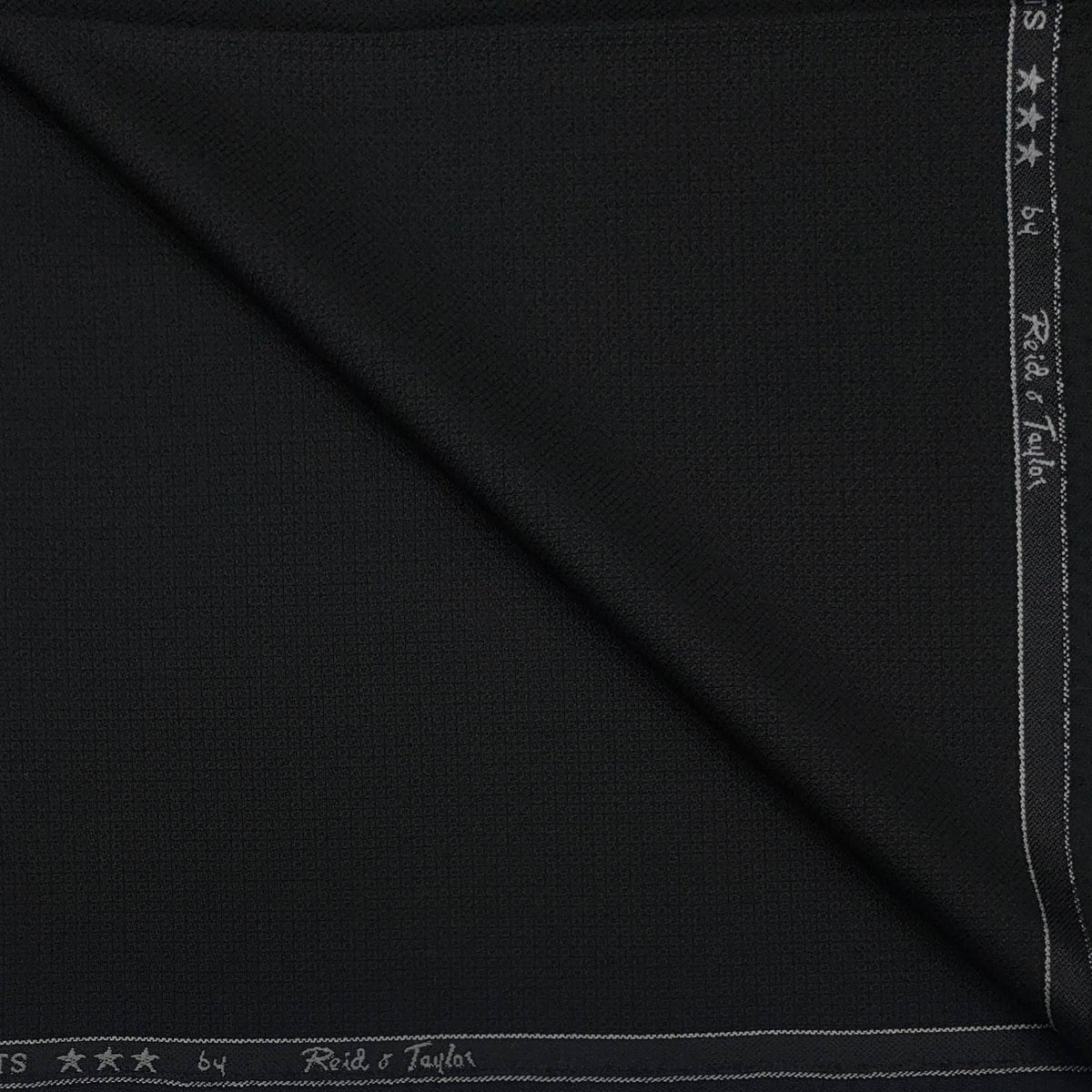 Trouser Fabri Reid & Taylor Polyester Viscose Dotted Color Dull Black