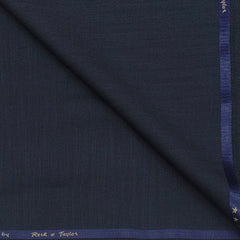 Trouser Fabri Reid & Taylor Polyester Viscose Self Slub Color Space Blue
