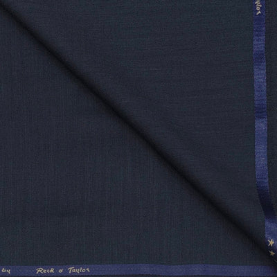 Trouser Fabri Reid & Taylor Polyester Viscose Self Slub Color Space Blue