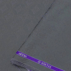 Shirt Fabric Soktas 100% Cotton Jacquard Colour Davy's Grey