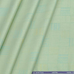 Shirt Fabric Soktas 100% Cotton Jacquard Colour Tea Green