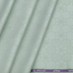 Shirt Fabric Soktas 100% Cotton Jacquard Colour Pistachio Green