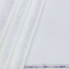 Shirt Fabric Soktas 100% Cotton Jacquard Colour Off White