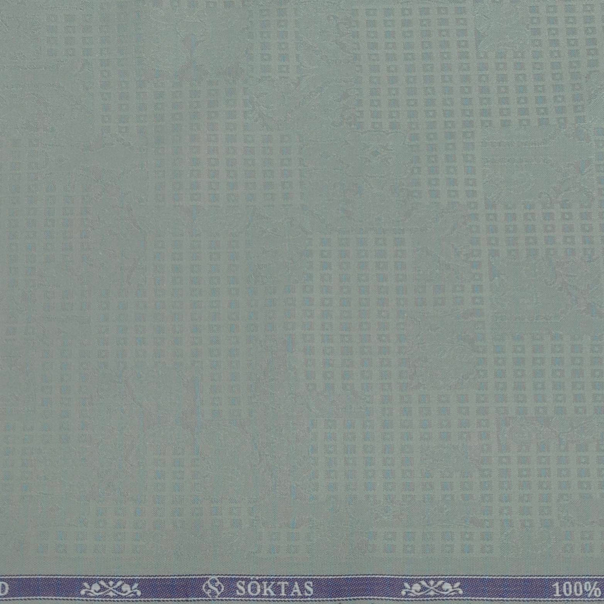 Shirt Fabric Soktas 100% Cotton Jacquard Colour Sage Green