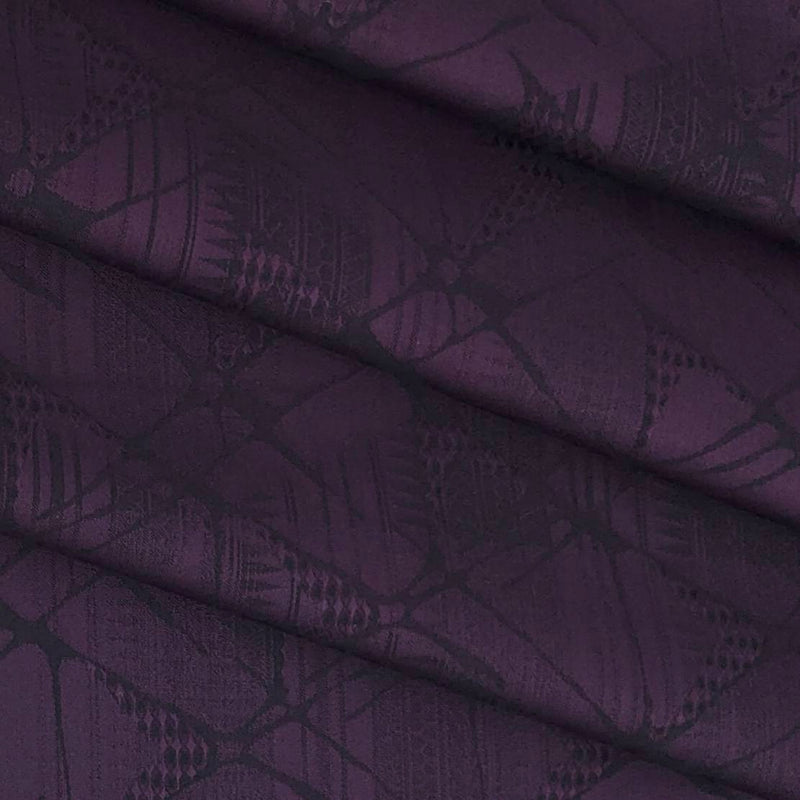 Shirt Fabric Soktas 100% Cotton Jacquard Colour Dark Purple