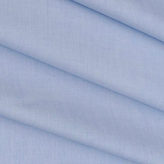 Soktas Men's Finest 60s Giza Cotton FIll a Fill Light Plain Shirt fabric Colour Cornflower Blue