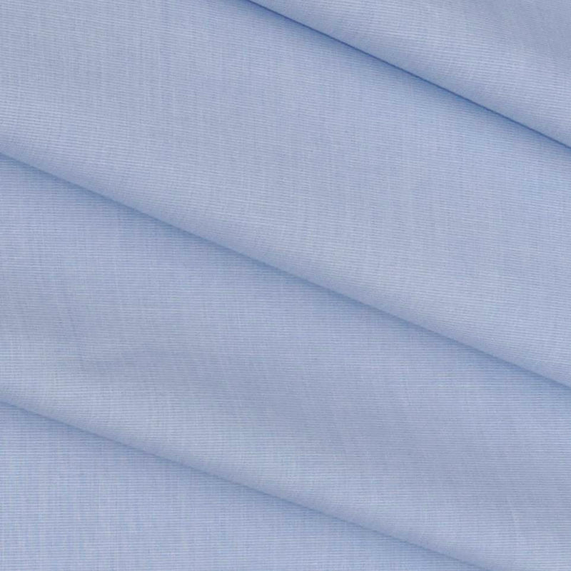 Soktas Men's Finest 60s Giza Cotton FIll a Fill Light Plain Shirt fabric Colour Cornflower Blue