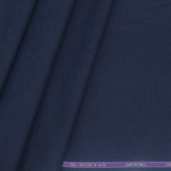 Soktas Men's Finest 60s Giza Cotton FIll a Fill Light Plain Shirt fabric Colour Midnight Blue