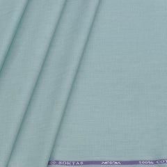 Soktas Men's Finest 60s Giza Cotton FIll a Fill Light Plain Shirt fabric Colour Mint Green