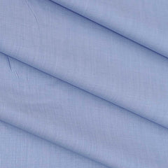 Soktas Men's Finest 60s Giza Cotton FIll a Fill Light Plain Shirt fabric Colour Sky Blue
