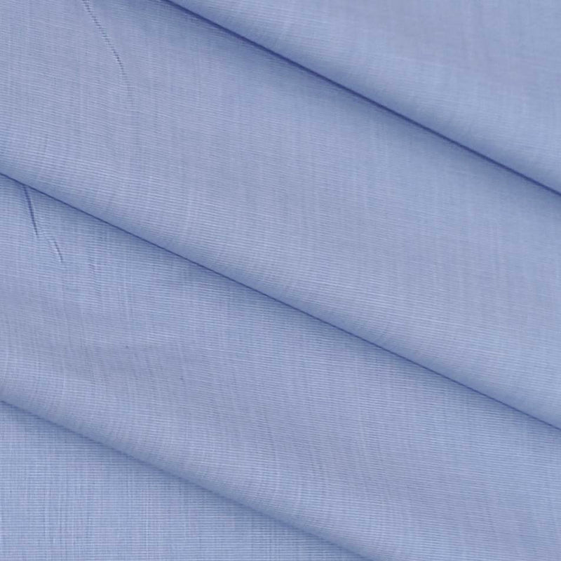 Soktas Men's Finest 60s Giza Cotton FIll a Fill Light Plain Shirt fabric Colour Sky Blue