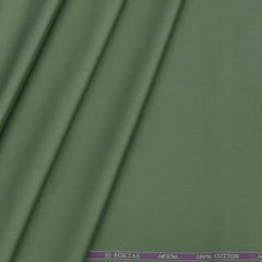 Shirt Fabric Soktas 80s Giza Cotton Plain satin Colour Sage Green