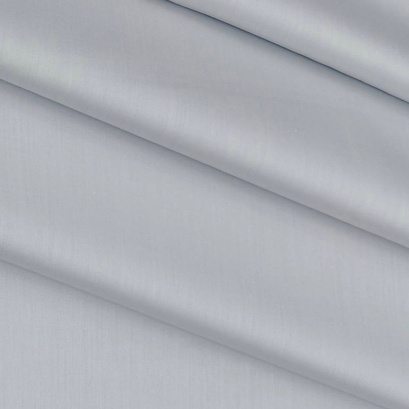 Shirt Fabric Soktas 80s Giza Cotton Plain satin Colour silver