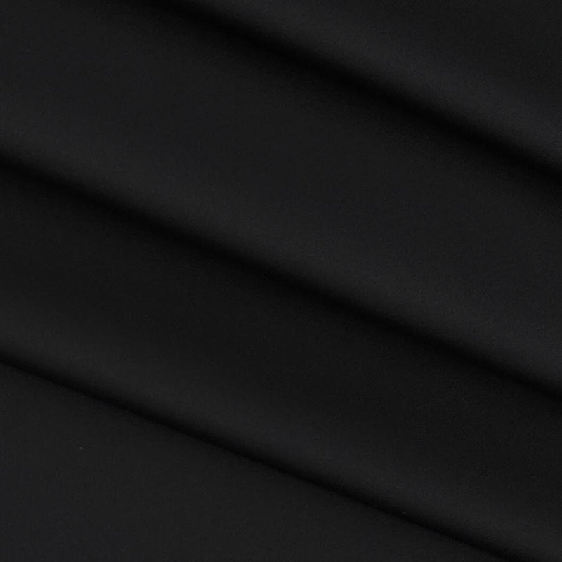 Shirt Fabric Soktas 80s Giza Cotton Plain satin Colour Black
