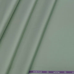 Shirt Fabric Soktas 80s Giza Cotton Plain satin Colour Tea Green