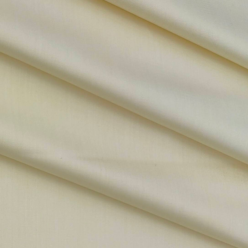Shirt Fabric Soktas 80s Giza Cotton Plain satin Colour Ivory Cream