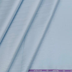 Shirt Fabric Soktas 80s Giza Cotton Plain satin Colour Baby Blue