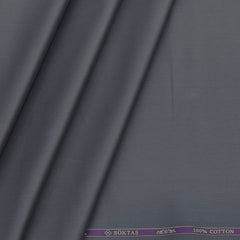 Shirt Fabric Soktas 80s Giza Cotton Plain satin Colour Coin Grey