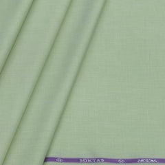 Soktas Men's Finest 60s Giza Cotton FIll a Fill Light Plain Shirt fabric Colour Light Green