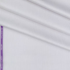 Shirt Fabric Soktas 80s Giza Cotton Pin Lining Colour Purple N White