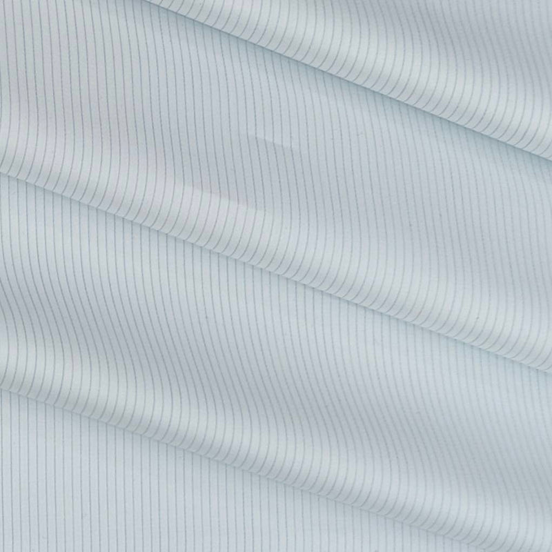 Shirt Fabric Soktas 80s Giza Cotton Pin Lining Colour Light Blue