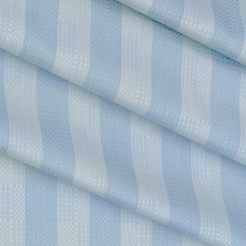 Shirt Fabric Soktas Giza Cotton Jacquard Colour Sea Green N Blue