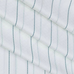 Shirt Fabric Soktas Giza Cotton Broad Lining With Jacquard Colour Green N White