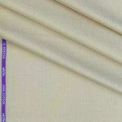 Shirt Fabric Soktas 100/1 Giza Cotton Pin Lining Colour Parchment Beige