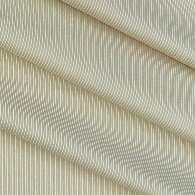 Shirt Fabric Soktas 100/1 Giza Cotton Pin Lining Colour Parchment Beige