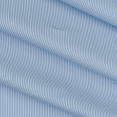 Shirt Fabric Soktas 100/1 Giza Cotton Pin Lining Colour Blue