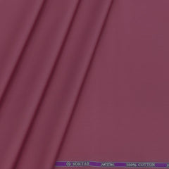 Shirt Fabric Soktas 80s Giza Cotton Plain Colour Mulberry Pink