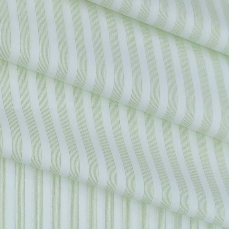 Shirt Fabric Soktas Giza Cotton Lining Colour Mint Green N White