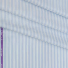 Shirt Fabric Soktas Giza Cotton Lining Colour Blue N White