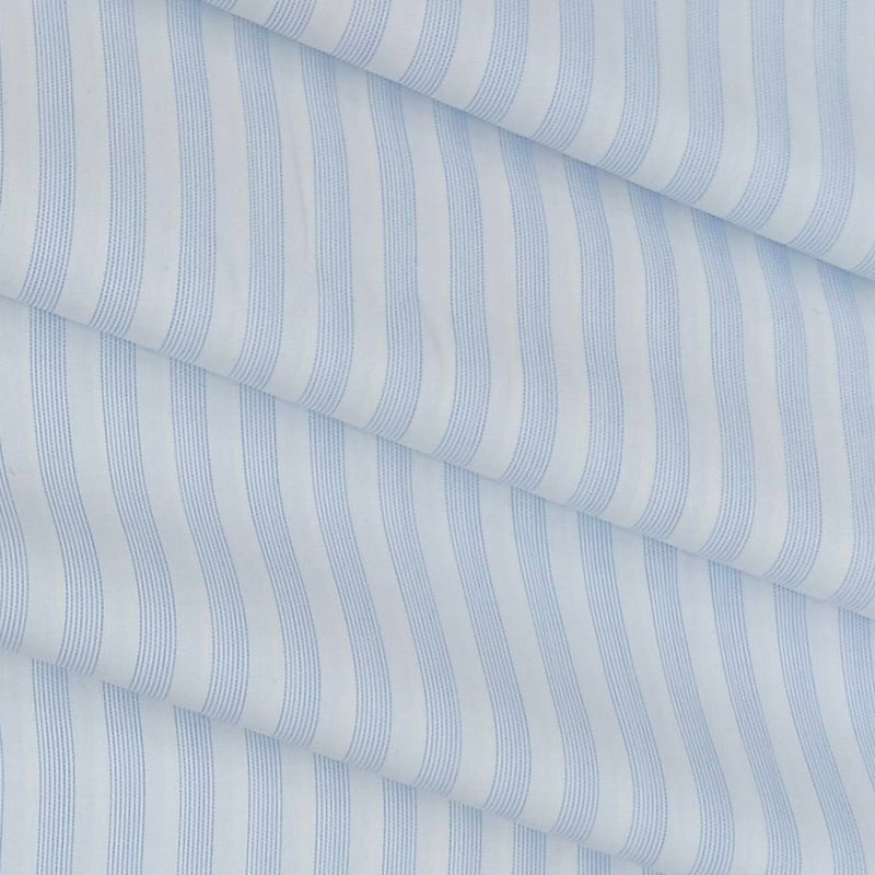 Shirt Fabric Soktas Giza Cotton Lining Colour Blue N White