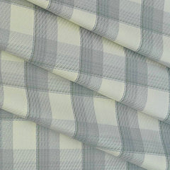 Shirt Fabric Soktas Giza Cotton Broad Check Colour Grey N Ash White