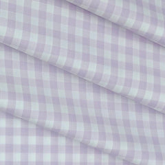 Shirt Fabric Soktas Giza Cotton Check Colour Lavender