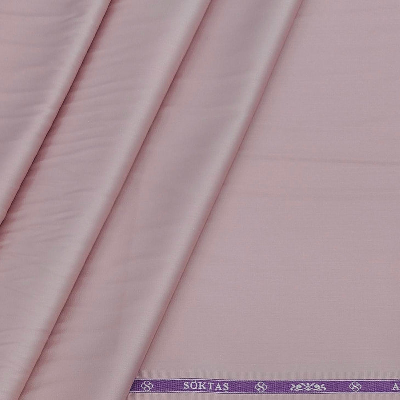 Shirt Fabric Soktas 80s Giza Cotton Plain Colour Lavender Pink