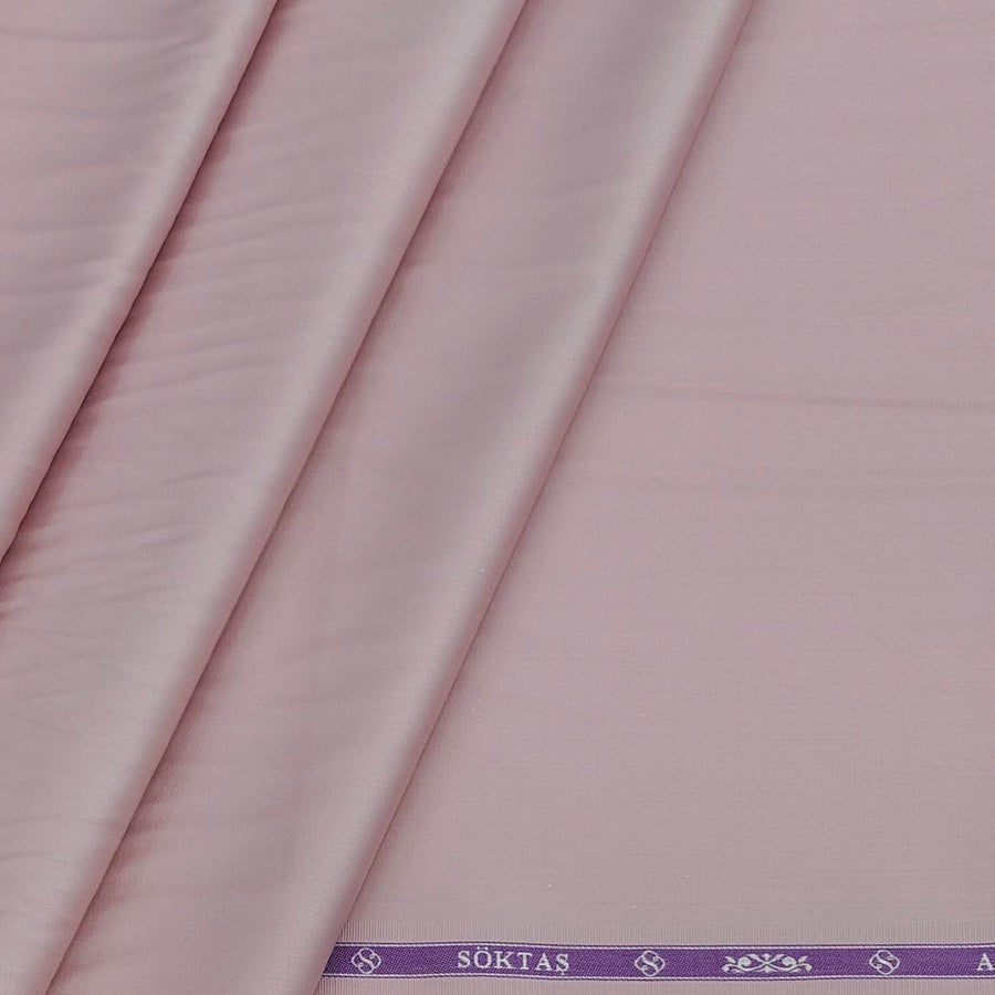 Shirt Fabric Soktas 80s Giza Cotton Plain Colour Pink