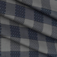 Shirt Fabric Soktas Giza Cotton Jacquard Colour Grey N Ecru Beige