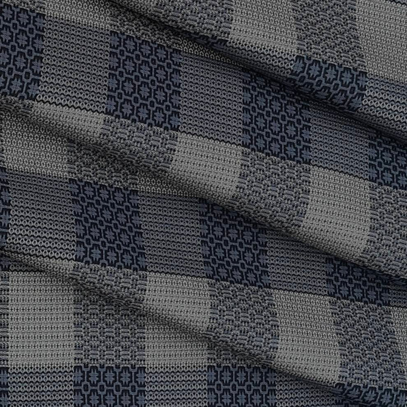 Shirt Fabric Soktas Giza Cotton Jacquard Colour Grey N Ecru Beige