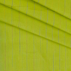 Shirt n Kurta Fabric Stiff Pure Cotton Broad Lining Premium Colour Lemon Green