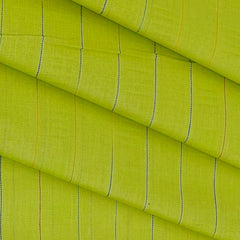 Shirt n Kurta Fabric Stiff Pure Cotton Broad Lining Premium Colour Lemon Green